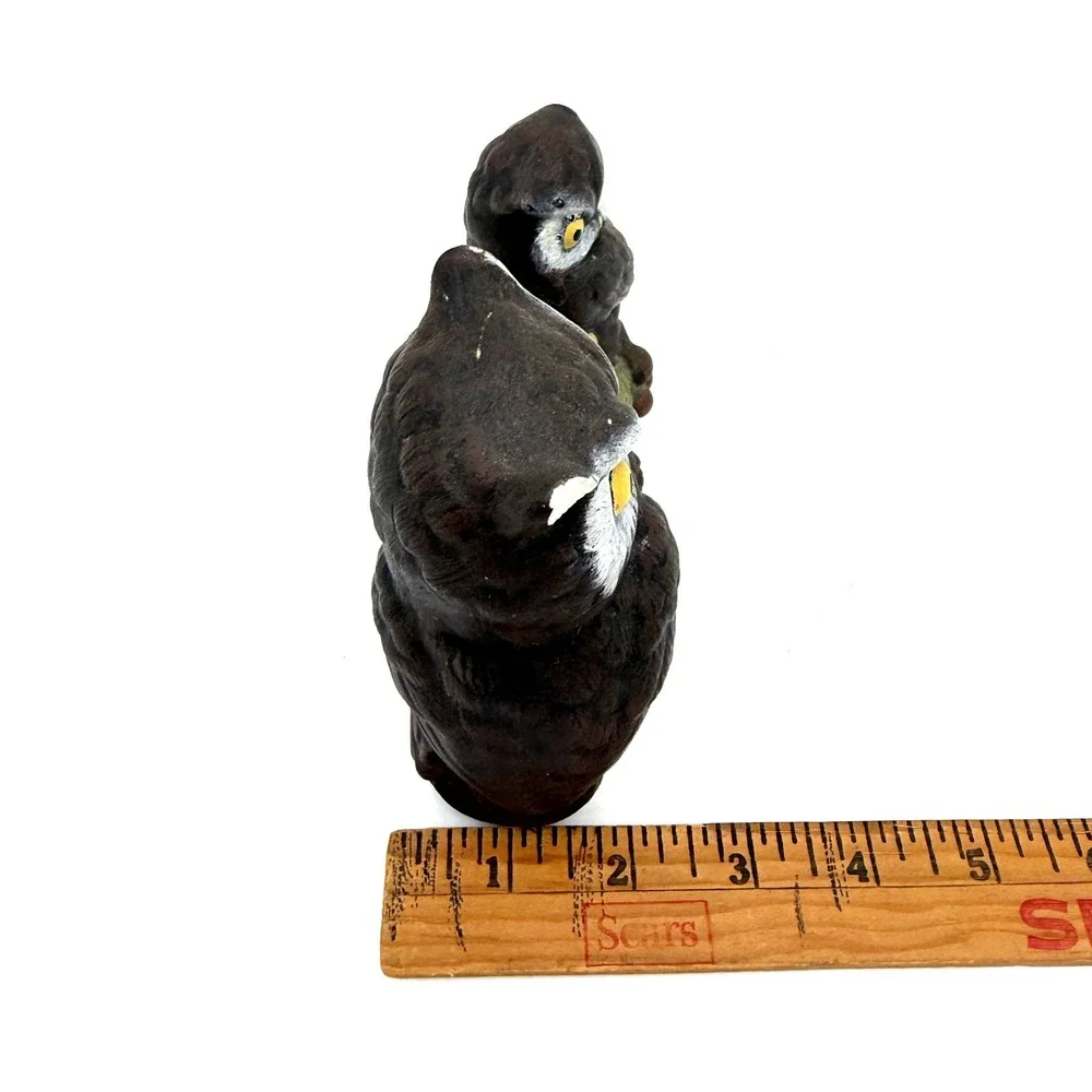 Owl Figurine Small Brown 1980
